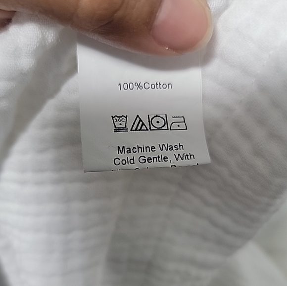 PRINCESS POLLY Alani Romper WHITE Gauze Pockets Cotton Boho Button Size 10 - Picture 5 of 5